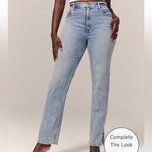 Abercrombie Curve 90s straight leg size 6